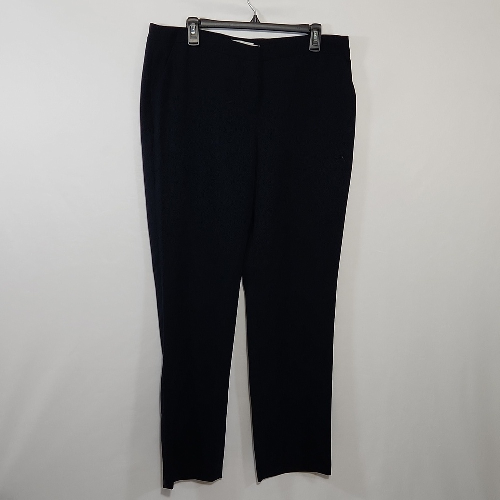 Foley's Trouser Career Blue Zip Clasp Pockets Poly Women SZ 36 Office Business